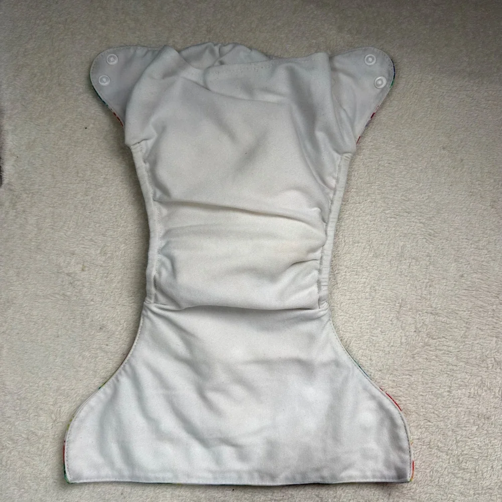 Mama Koala Floral Dahlia Pocket Cloth Diaper Adjustable Snaps Sustainable